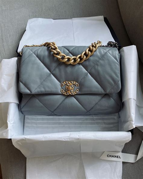 chanel 19 flap bag19 color|chanel 19 bag large.